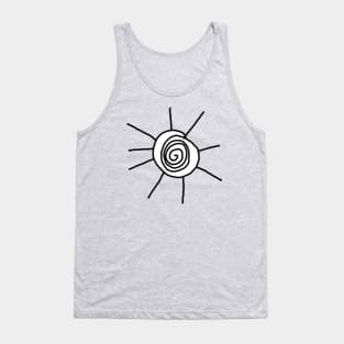 Sunshine Ignorant Doodle Tattoo Design Tank Top